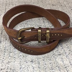 Free People Genuine Leather and Suede Belt